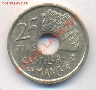 Испания 25 песет 1996 г. До 3.01.14 г. 22-00 МСК . - Испания 25 п 1996 1