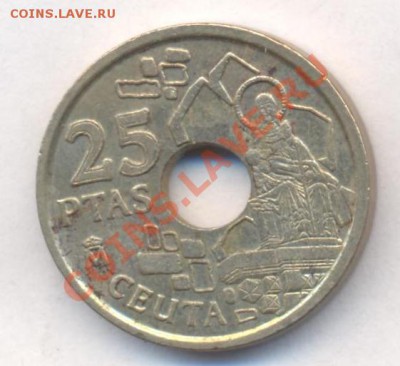 Испания 25 песет 1998 г. До 3.01.14 г. 22-00 МСК . - Испания 25 п 1998 1