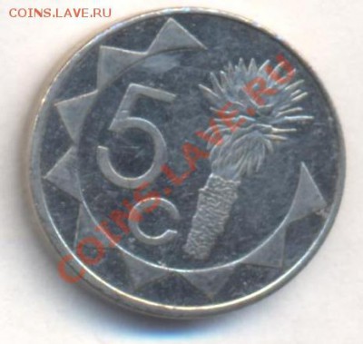 Намибия 5 центов 1993 г. До 3.01.14 г. 22-00 МСК . - Намибия 5 ц 1993 1