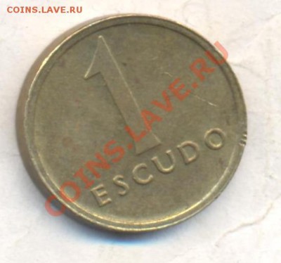 Португалия 1 эскудо 1985 г. До 3.01.14 г. 22-00 МСК . - Португалия 1 э 1985 1