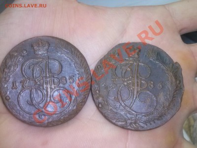 5 копеек Екатерины II, 1785, 1786 года Е.М. до 6.01.2014 - CAM00195