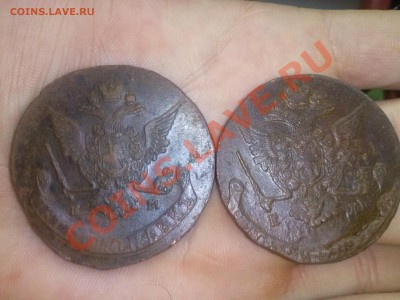 5 копеек Екатерины II, 1770, 1772 года Е.М. до 6.01.2014 - CAM00199