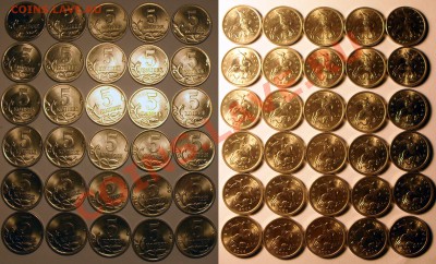 5 копеек 1998-01-02-04-05-07г. Отличное состояние!! 30шт. - 5к 1998-01-02-04-05-07
