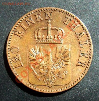 1 - Германия (Пруссия) 3 пфеннига (1864 А) А