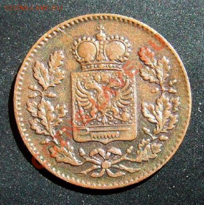 1 - Германия (Шварцбург-Рудольштадт) 0,25 крейцера (1857) А