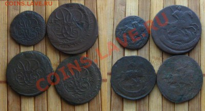 4 монеты имп.Елизаветы , до 6.01.14 в 22:10 МСК - 4 монеты Елиз