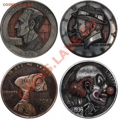 Очумелые ручки - Резные монеты Hobo Nickels Паоло Курсио (Paolo Curcio) 2