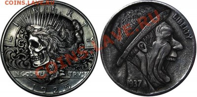 Очумелые ручки - Резные монеты Hobo Nickels Паоло Курсио (Paolo Curcio) 1