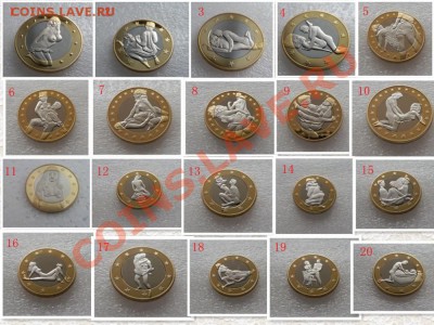 Копии ЧЯП, 6 SEX EUROS 20 видов и Жетоны - 843960012_92