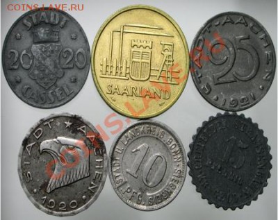 6 нотгельдов. прошу оценить - 3844446325