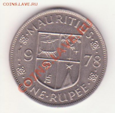 1 рупия MAURITIUS 1978 года с Елизаветой до 10.01 - Рисунок (27)