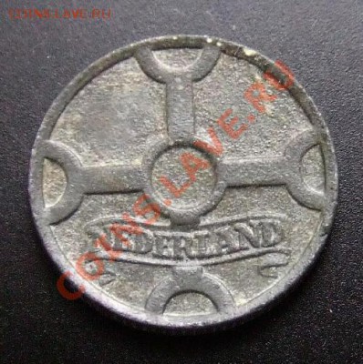 НИДЕРЛАНДЫ 1 цент (1942) цинк до 06.01 (22.00) - Нидерланды 1 цент (1942) цинк №3 А
