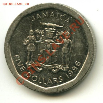 1 доллар Ямайка   Год : 1996  до 10.01.2014 23-00 мск - ямайка