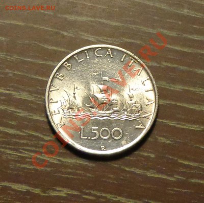 ИТАЛИЯ - 500 лир КОРАБЛИ КОЛУМБА 1958 ОТЛИЧНАЯ 9.01, 22.00 - италия кораблик - 1