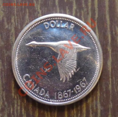 КАНАДА - 1 доллар 1967 ГУСЬ, ОТЛИЧНЫЙ! до 9.01, 22.00 - канада утка 1