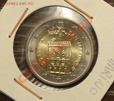 САН-МАРИНО - 2 евро 2011 г. АЦ до 9.01, 22.00 - сан-марино 2 евро ходячка - 1