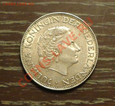 НИДЕРЛАНДЫ - 2,5 гульдена 1961 г. до 9.01, 22.00 - Нидерланды - 2.5 гульдена 1961 - 1