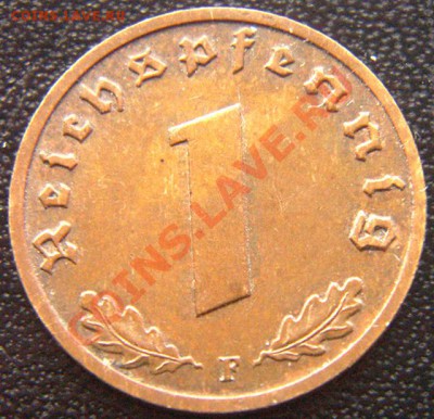 Германия (3-й Рейх)_1 рейхспфенниг 1938F; до 05.01_22.04мск - 7235