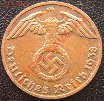 Германия (3-й Рейх)_1 рейхспфенниг 1938F; до 05.01_22.04мск - 7236