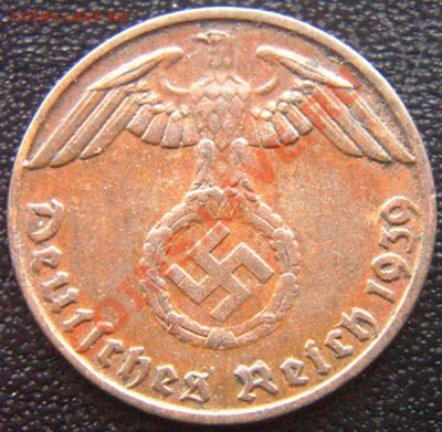 Германия (3-й Рейх)_1 рейхспфенниг 1939В; до 05.01_22.06мск - 7234