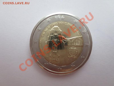 РОЛЛ,2 евро, Португалия, колокольня Торре-душ-Клеригуш UNС - IMG_0989.JPG