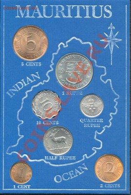 Маврикий_комплект монет в футляре (7 штук); до 05.01_22.14мс - 7007