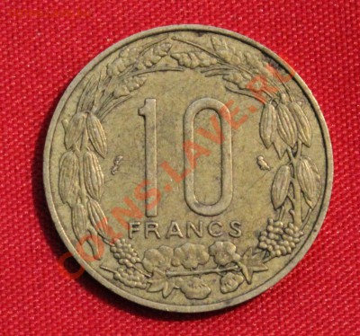 КАМЕРУН 10 франков 1961г. АНТИЛОПЫ  до 11.01.14г. - IMG_0287.JPG