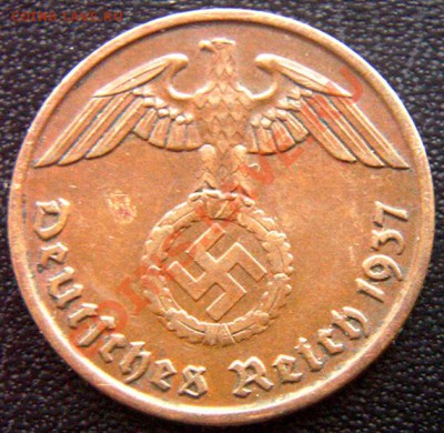 Германия (3-й Рейх)_2 рейхспфеннига 1937(D); до 05.01_22.16м - 7258