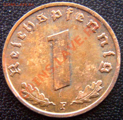 Германия (3-й Рейх)_1 рейхспфенниг 1939(F); до 05.01_22.28мс - 7271
