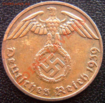 Германия (3-й Рейх)_1 рейхспфенниг 1939(F); до 05.01_22.28мс - 7272