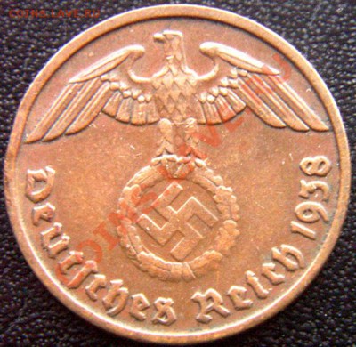 Германия (3-й Рейх)_2 рейхспфеннига 1938(D); до 05.01_22.30м - 7274