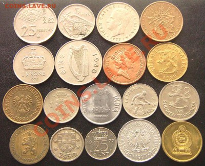 35 разных монет (смотрите фото и описание). До 06.01_22.00мс - 6876