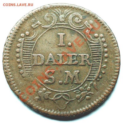 Отличный шведский далер 1718; до 06.01_22.14мск - 7198