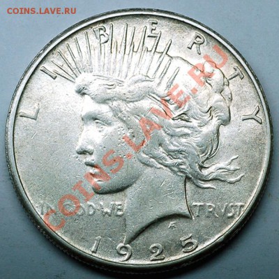 США_отличный серебряный "Peace Dollar" 1925S; до 06.01_22.26 - 7227