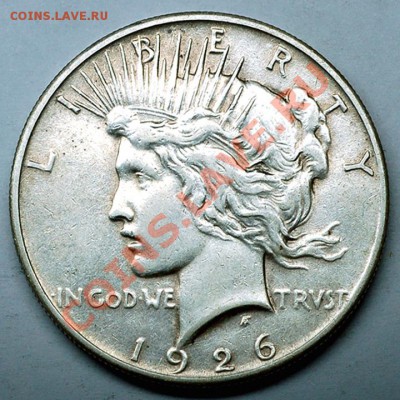 США_отличный серебряный "Peace Dollar" 1926; до 06.01_22.28 - 7229