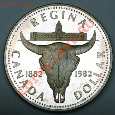 Памятный канадский доллар 1982. Серебро пруф; до 06.01_22.44 - 7220