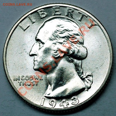 4 доллара 1943 "Washington Quarter"; до 06.01_22.50мск - 7187