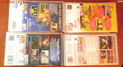 4 игры на PSP оф-е, бонус сенсорный тел.( китайский) - икры рев