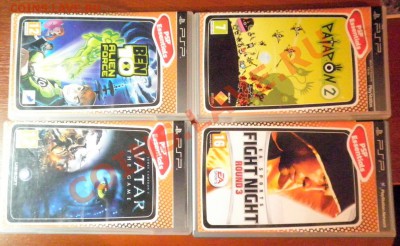 4 игры на PSP оф-е, бонус сенсорный тел.( китайский) - игр.ав