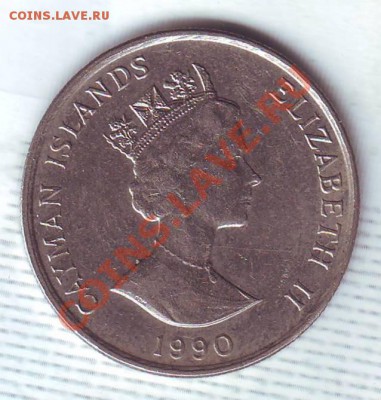 Кайманы.25 Центов.1990.Парусник. до 12 января - 19900108.JPG
