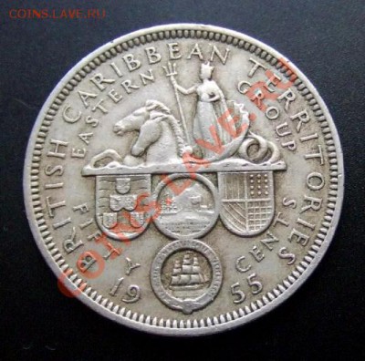 1 - Брит. Карибы 50 центов (1955) Р