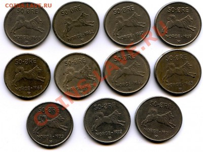 Норвегия 5,10 эре 1980. - img384-50
