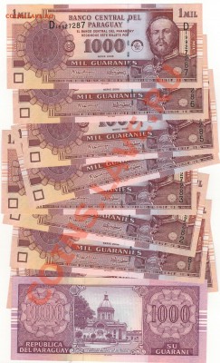 Парагвай 1000 гуарани 2005 до 13.01.2014 в 22.00мск (7676) - Изображение 010