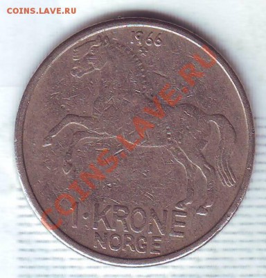 Норвегия.Крона.1966.Лошадь. до 13 Января - 19660073.JPG