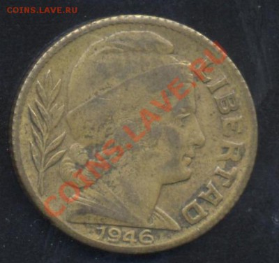 Аргентина 20 центаво 1946 г.До 10.01.14 г. 22-00 МСК . - Аргентина 20 ц 1946