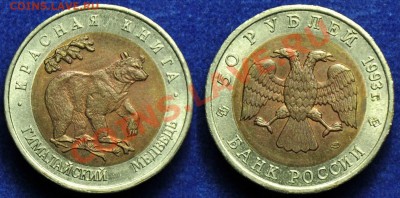 50руб. 1993г. "Зублефар" и "Медведь" --До 14-01-14 в 22-00-- - 50руб1993_1