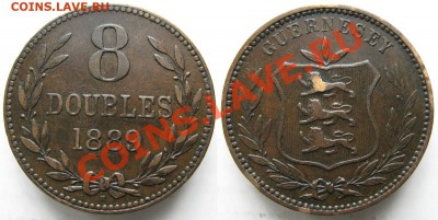 Разная инострань - 392 4 Гернси 8 дабл 1889 188