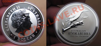 Австралия. Доллар. Кукабарра.2003г.до 14.01. в 22°°. - Кукабарра