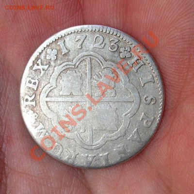 2 Реала 1723 Филипп V Испания.Серебро - 3821968517