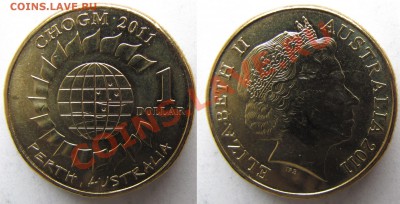 Австралия. 1 доллар. 2011г.Встреча глав.. .до 14.01. в 22°°. - 6